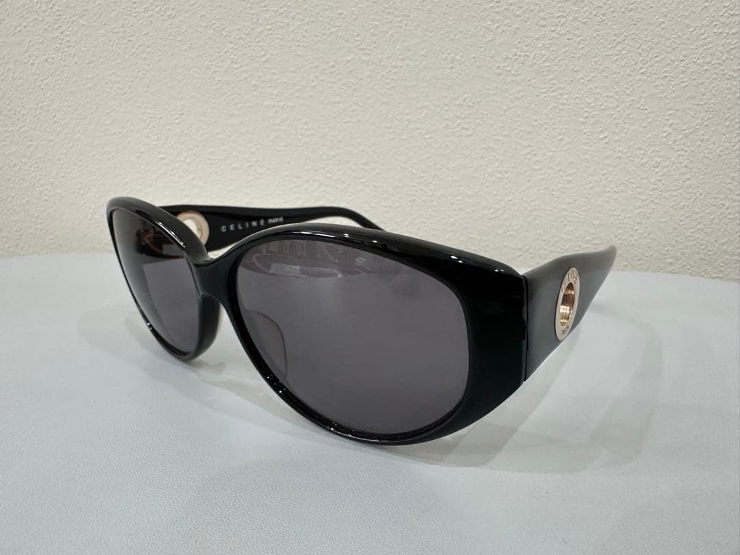 【美品】CELINE セリーヌ ヴィンテージサークルロゴブラック レディース