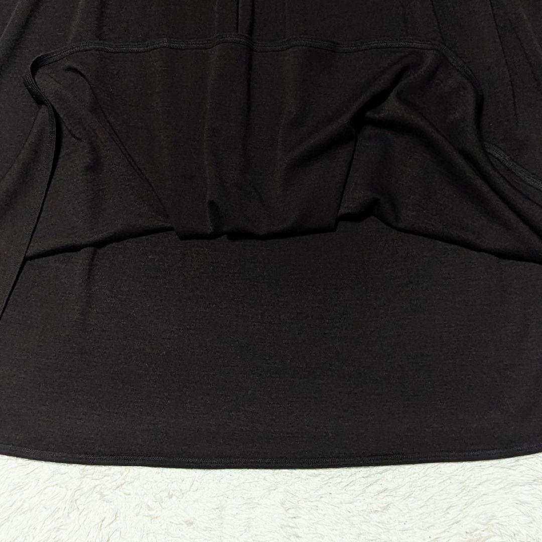 極美品◎ヨーガンレール マキシ丈ワンピース ゆったり Vネック M ブラウン 茶