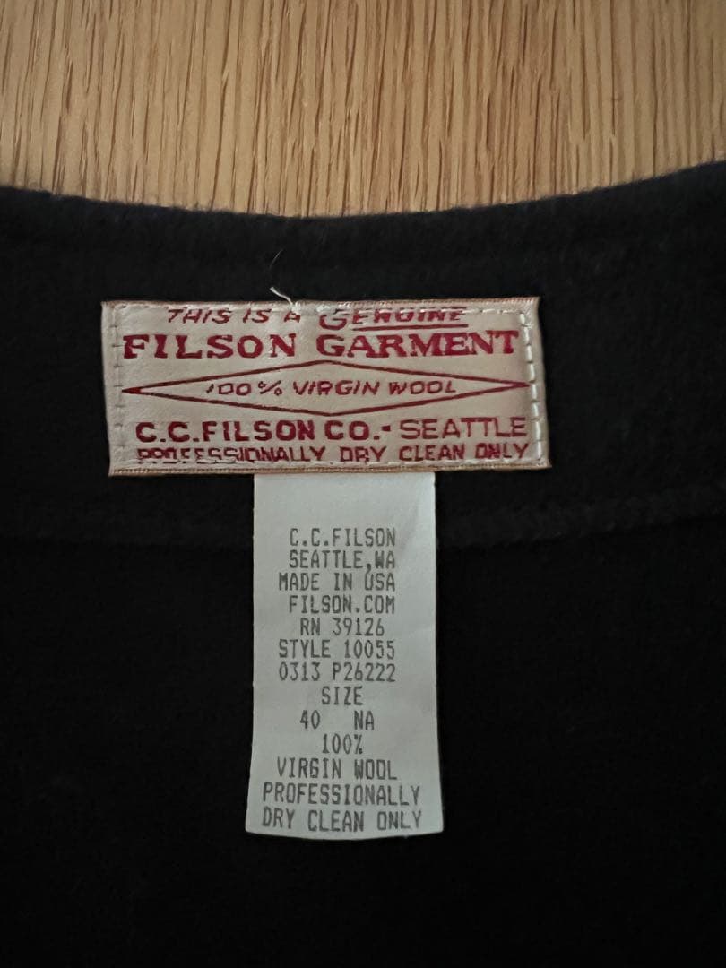 フィルソン FILSON マッキーノ ウール ベスト　サイズ40
