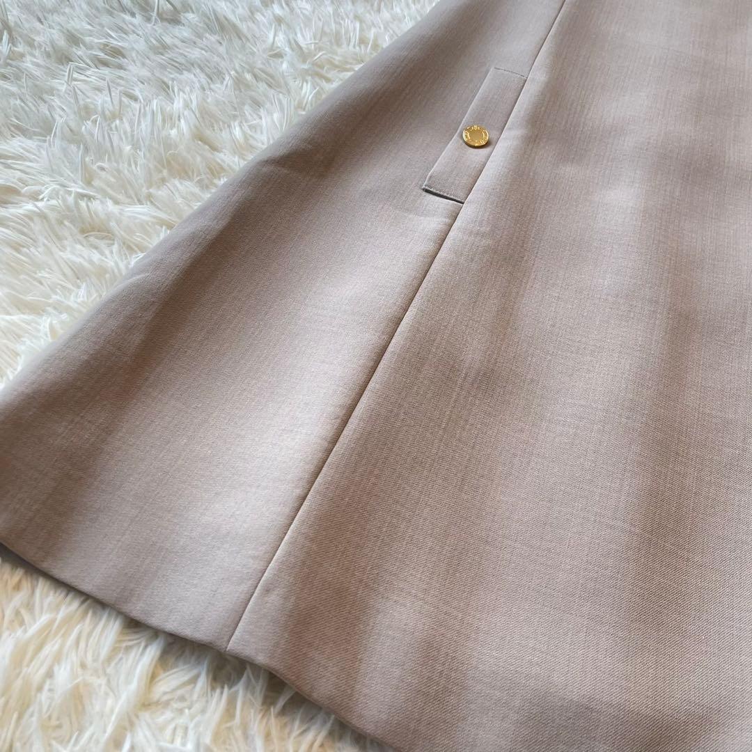 極美品 FOXEY 2021年 GoldButton ワンピース ベージュ 38