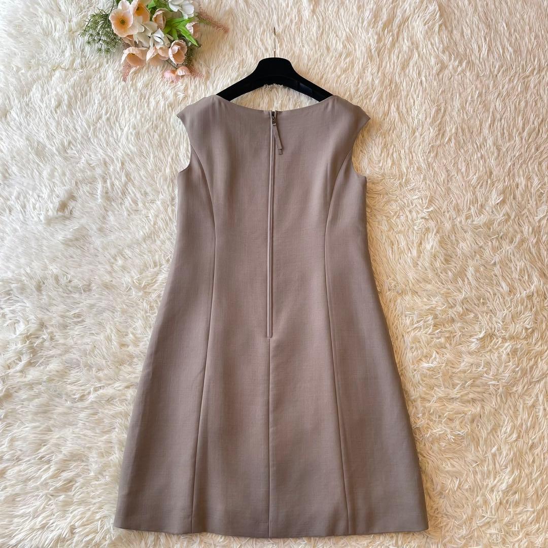 極美品 FOXEY 2021年 GoldButton ワンピース ベージュ 38