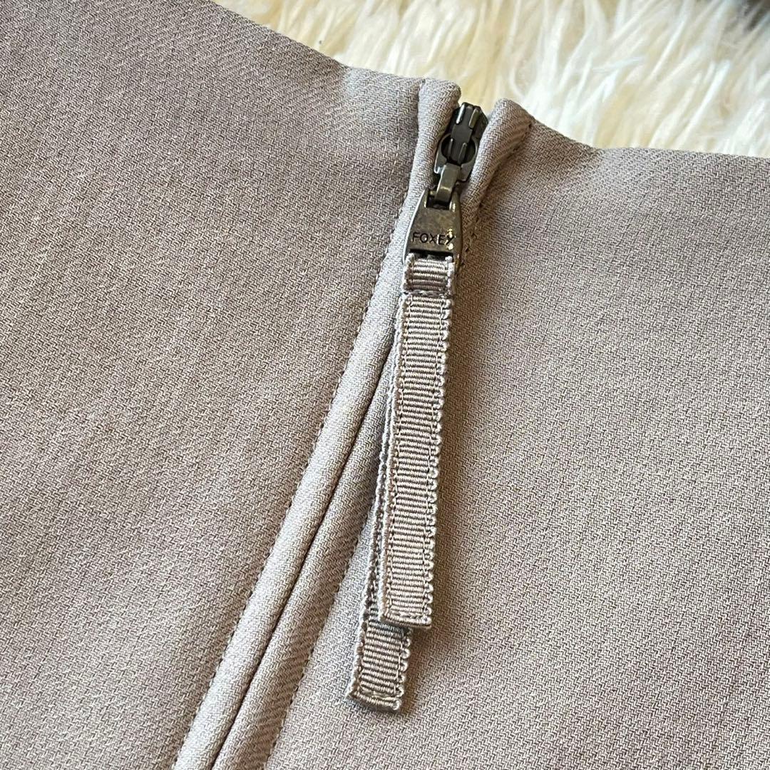 極美品 FOXEY 2021年 GoldButton ワンピース ベージュ 38