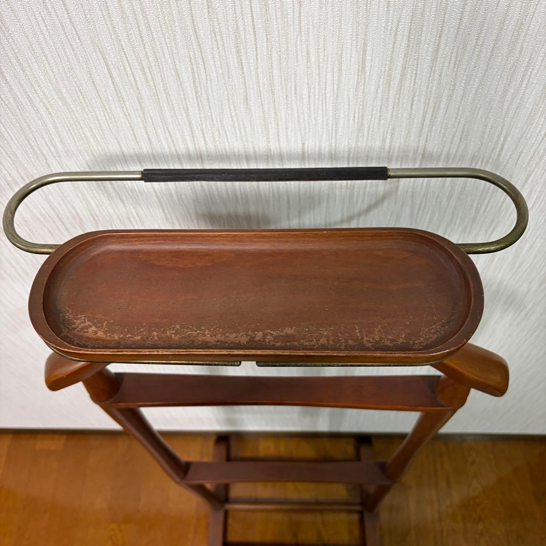 【希少】Najico ナジコ　アンティーク スーツハンガー 木製　洋服掛け