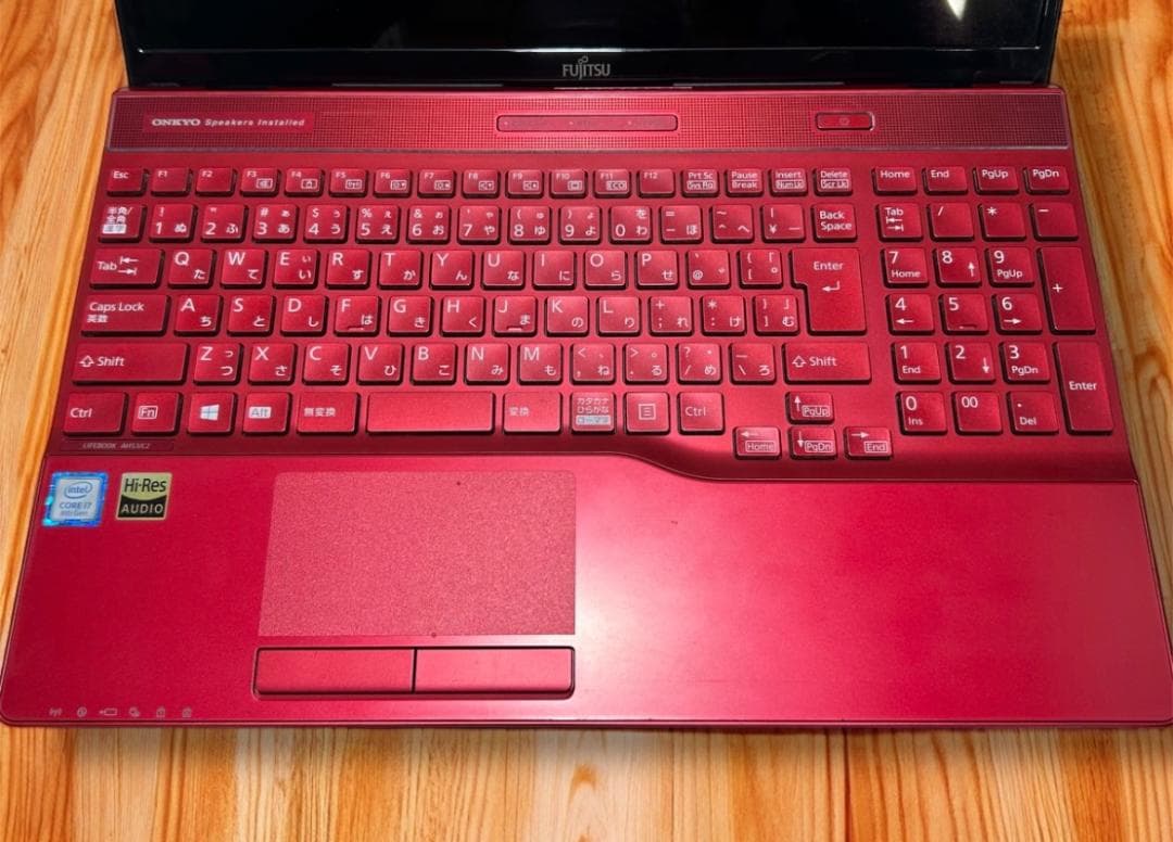 【保証付】富士通 Fujitsu AH53/C2 レッド Core i7 8GB