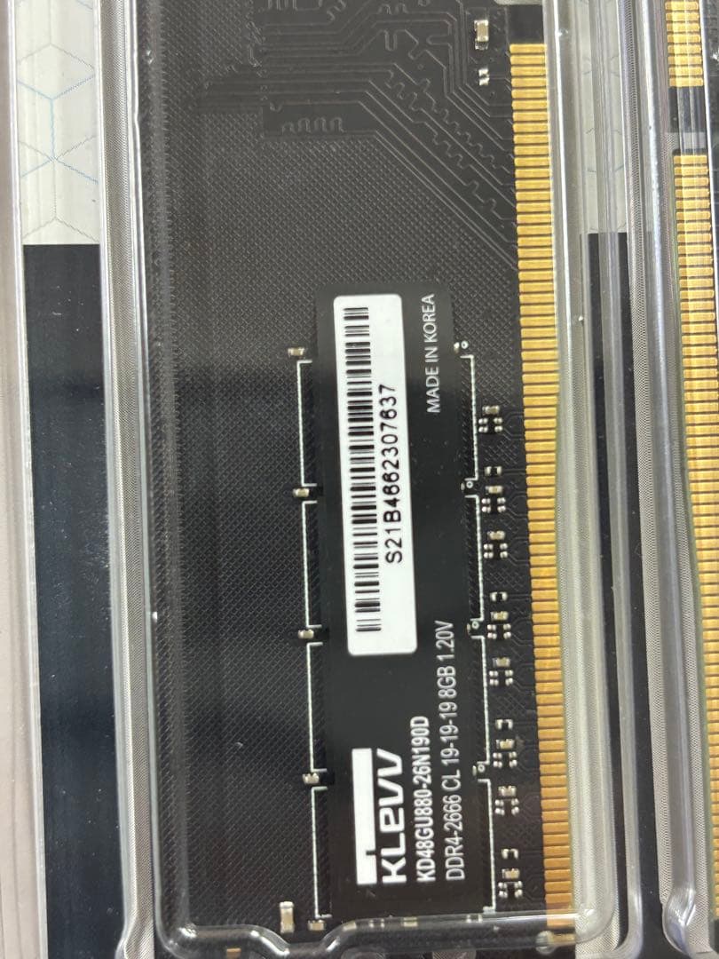 メモリー KLEVV DDR4 U-DIMM 16GB (8GB x 2)