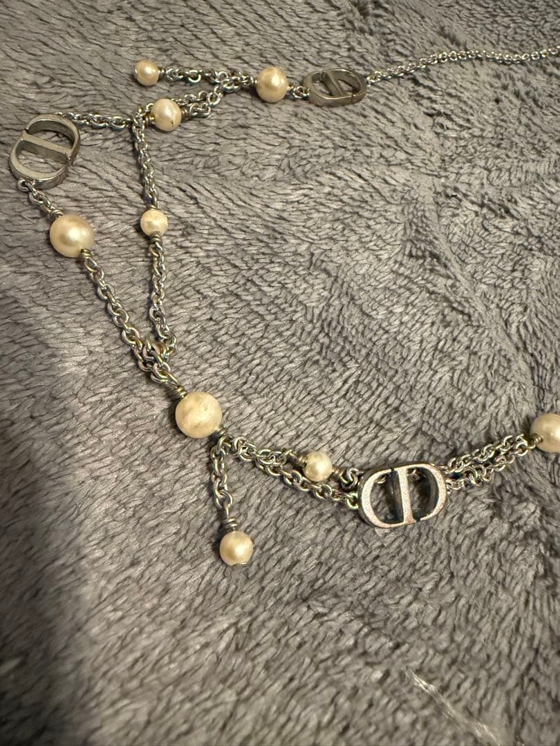 Dior パールチャームネックレス