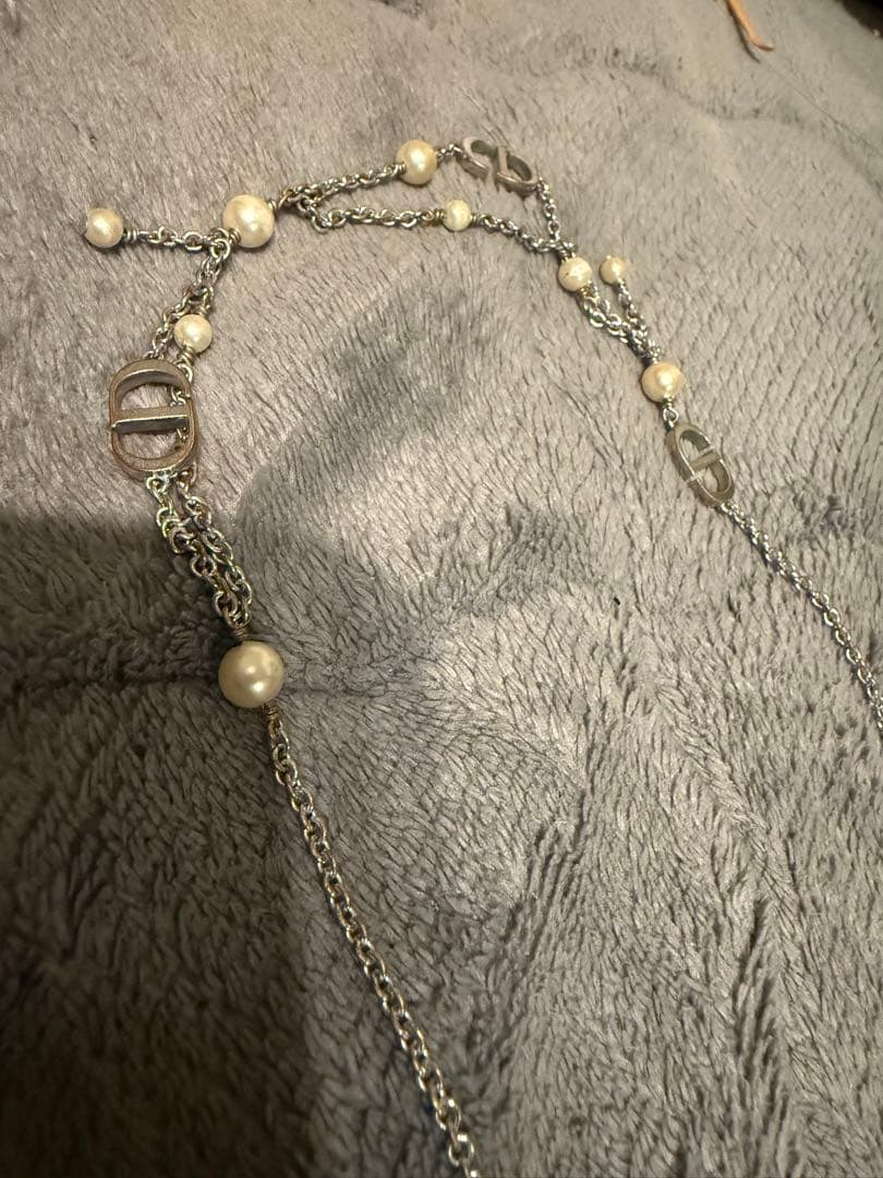 Dior パールチャームネックレス