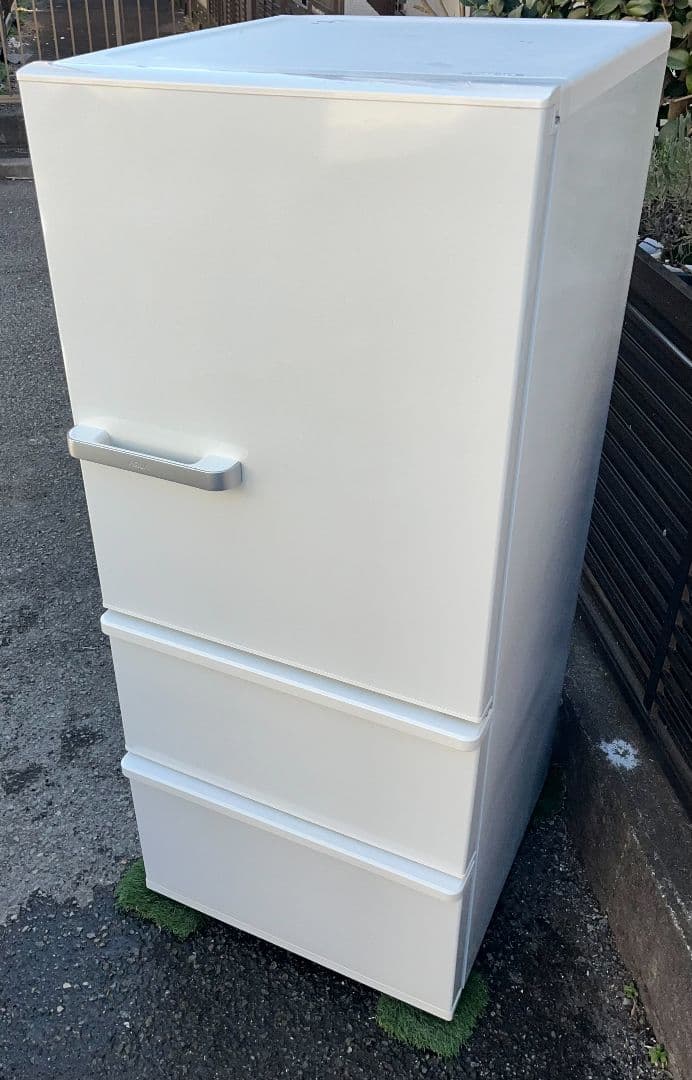 アクア3ドア冷凍冷蔵庫　272L 節約モードLED照明自動霜取り機能付19年製