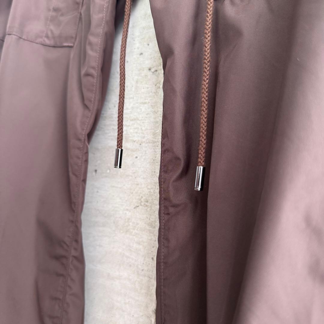 AURALEE LIGHT NYLON FATIGUE PANTS ブラウン 1