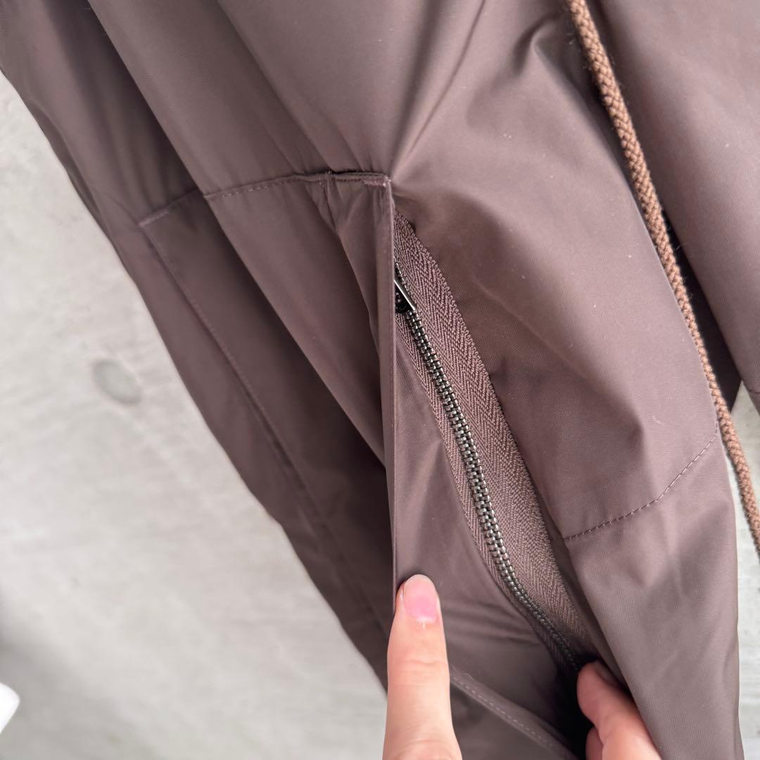 AURALEE LIGHT NYLON FATIGUE PANTS ブラウン 1