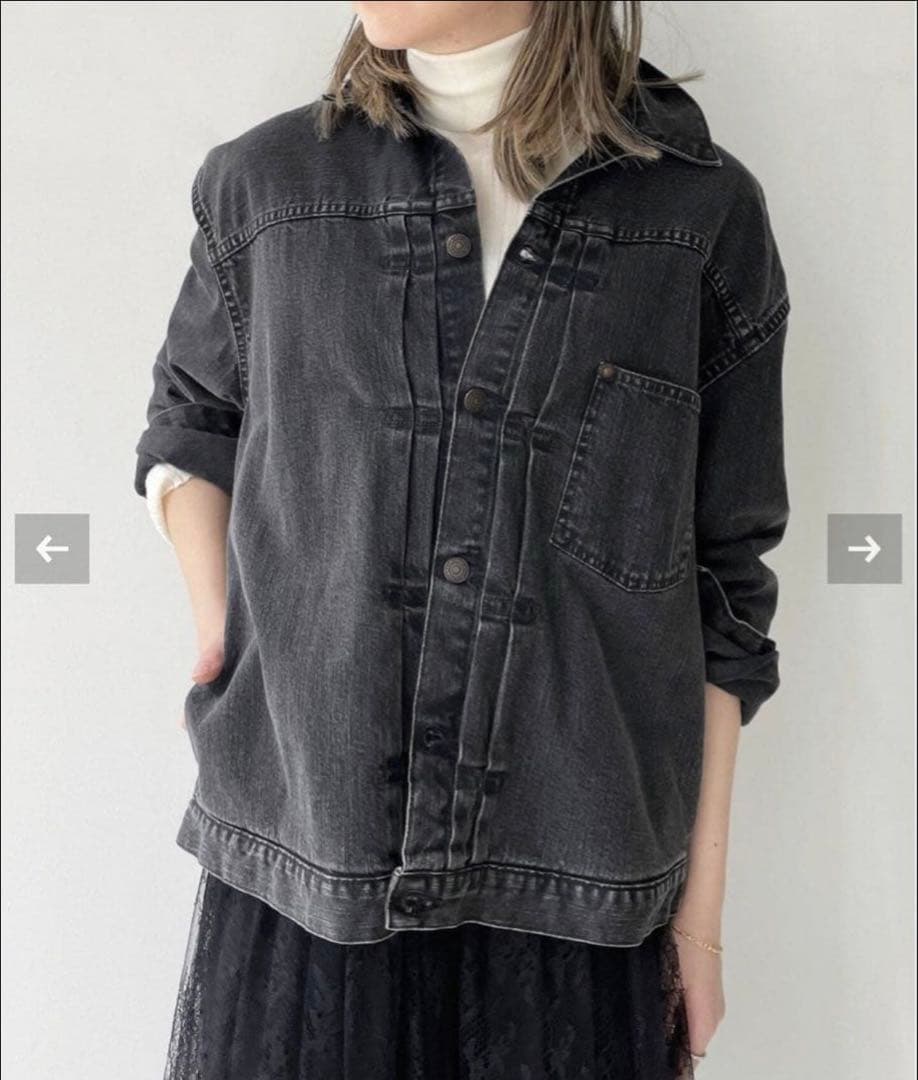 【STAMMBAUM/シュタンバウム】BLACK DENIM JACKET