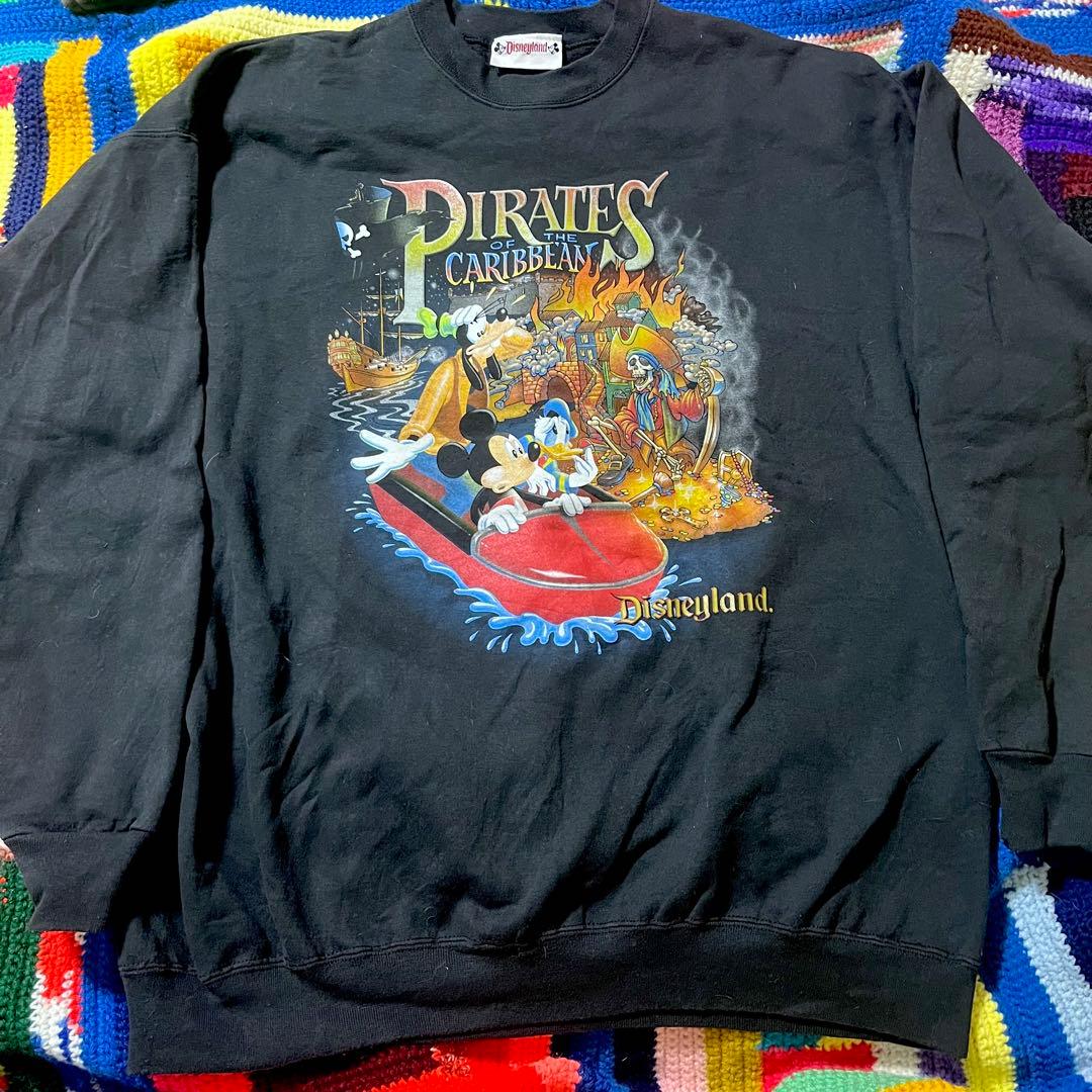 s*t様 90s 90年代 ヴィンテージ ディズニー カリブの海賊 スウェット