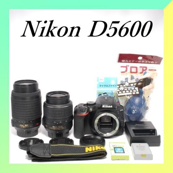 ✨入門モデル✨Wi-Fi搭載✨Nikon D5600 ✨ダブルレンズ
