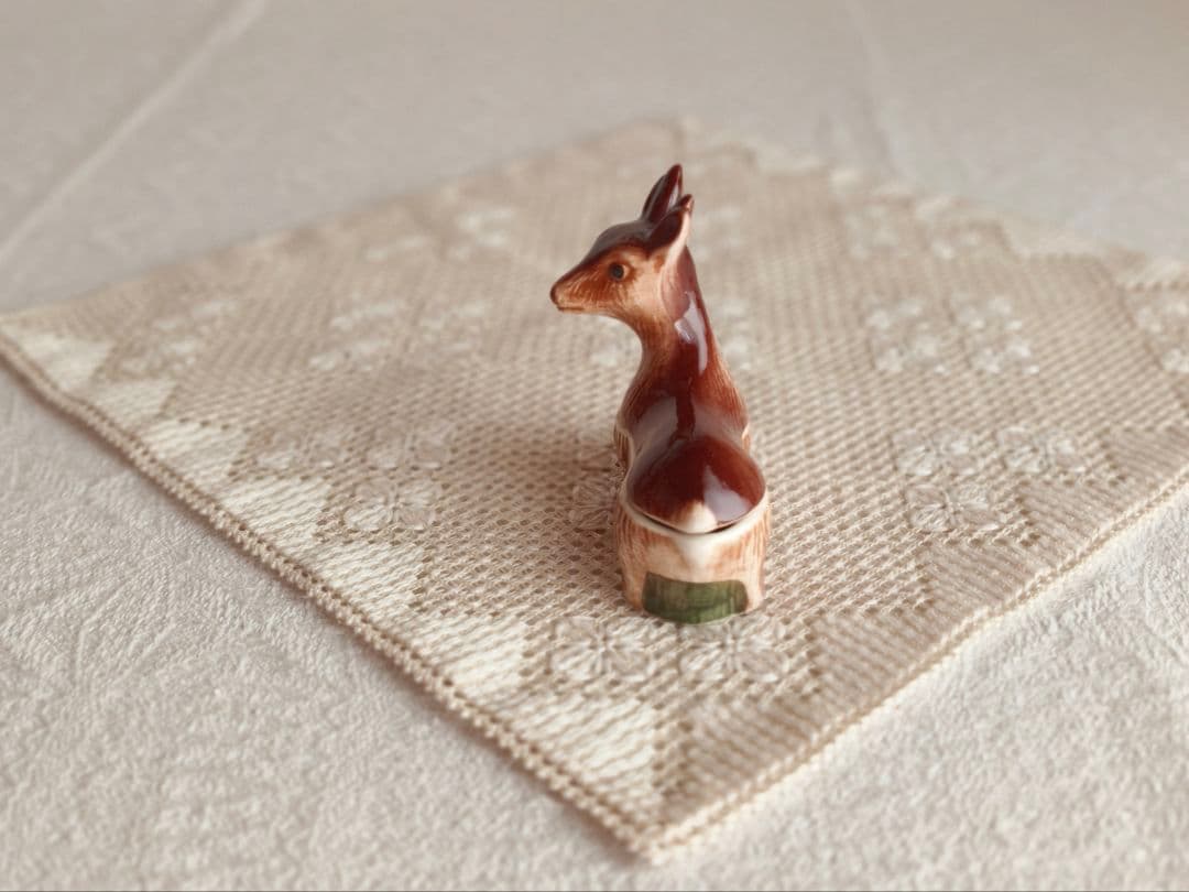 【まーちゃんさま】vintage pot ୨୧ 小鹿さん miniテリーヌポット