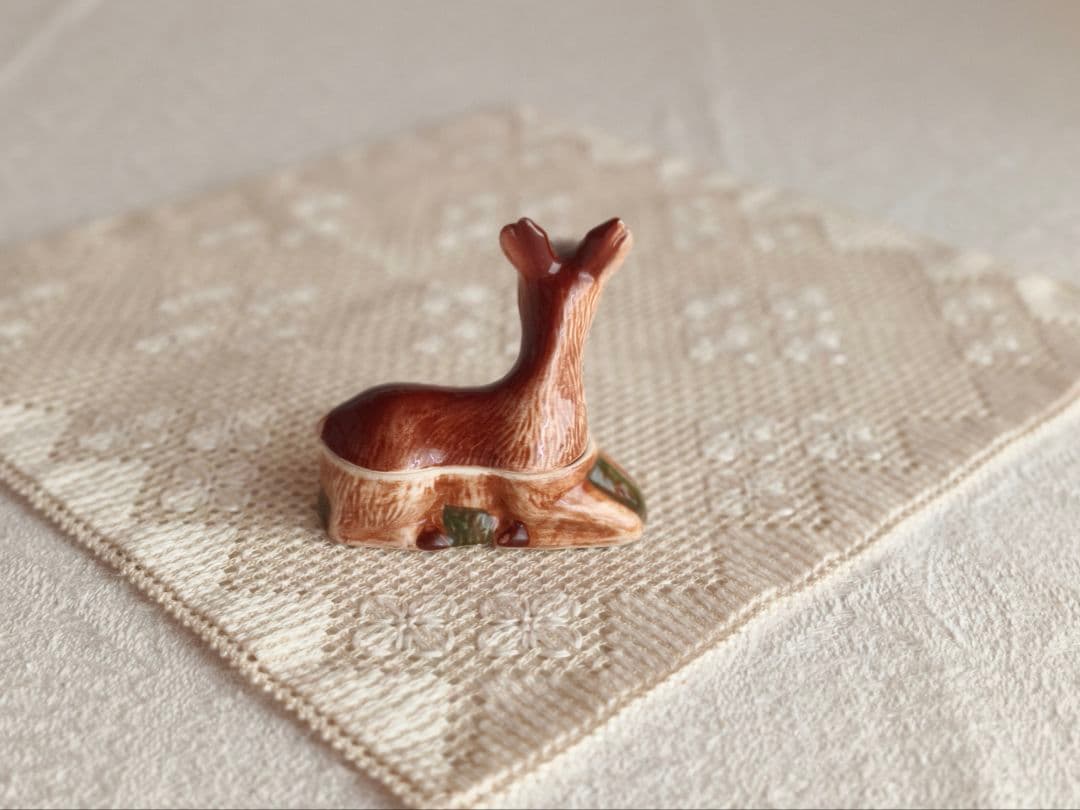 【まーちゃんさま】vintage pot ୨୧ 小鹿さん miniテリーヌポット