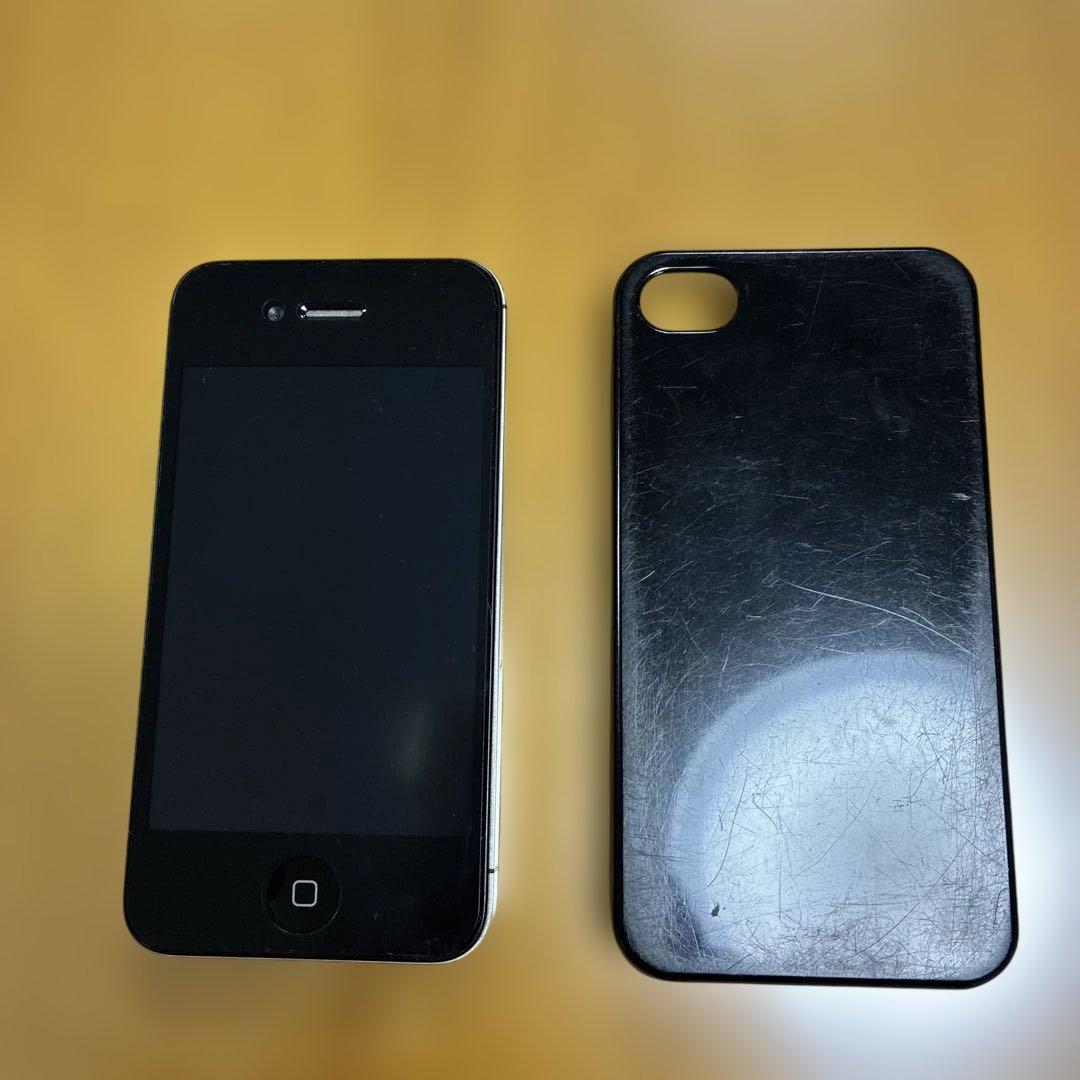 Apple iPhone 4 sブラック 本体　充電コード付き3点
