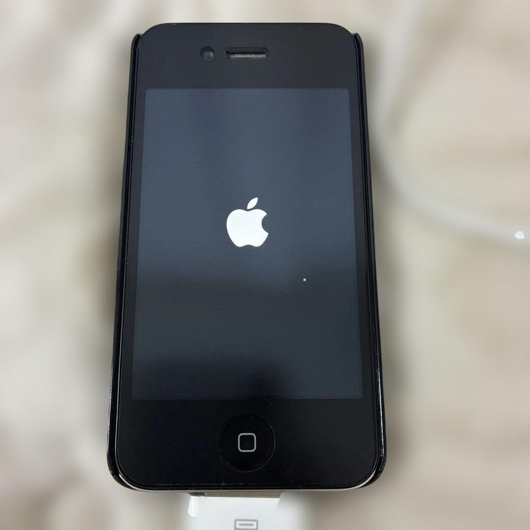 Apple iPhone 4 sブラック 本体　充電コード付き3点