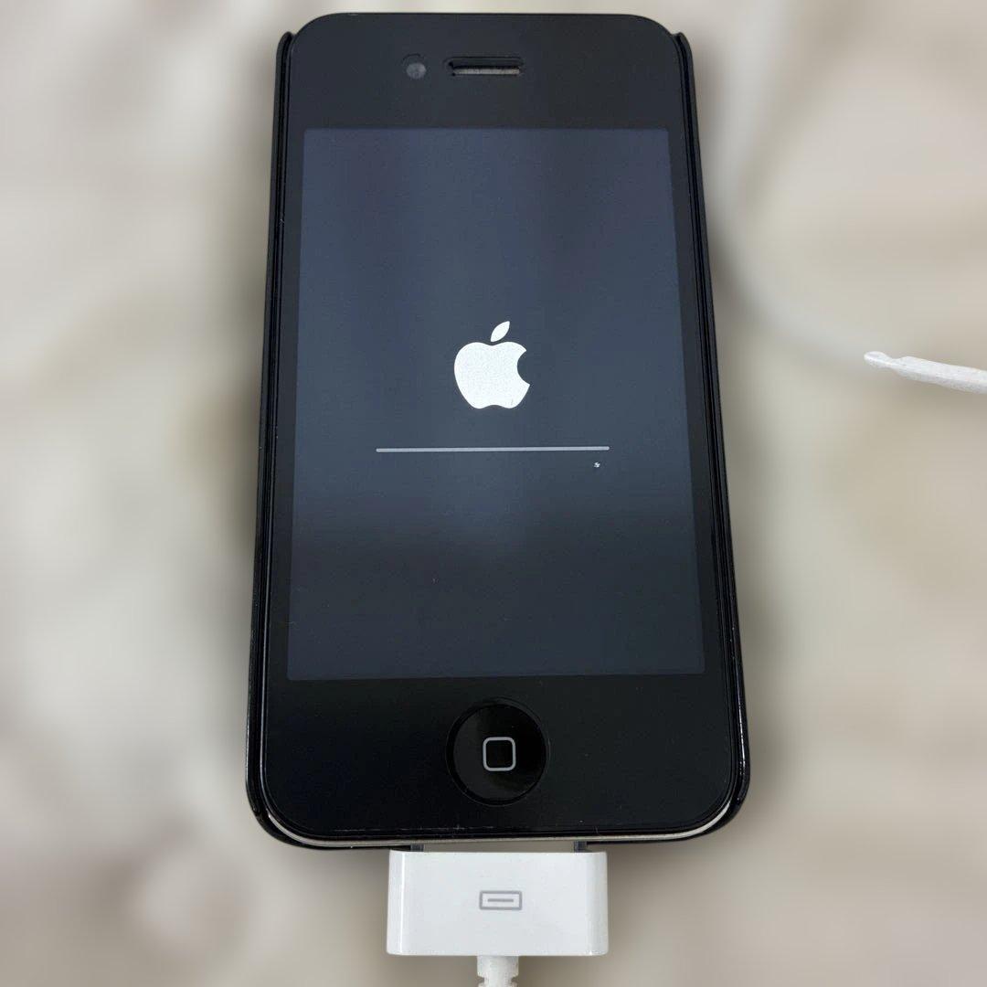 Apple iPhone 4 sブラック 本体　充電コード付き3点