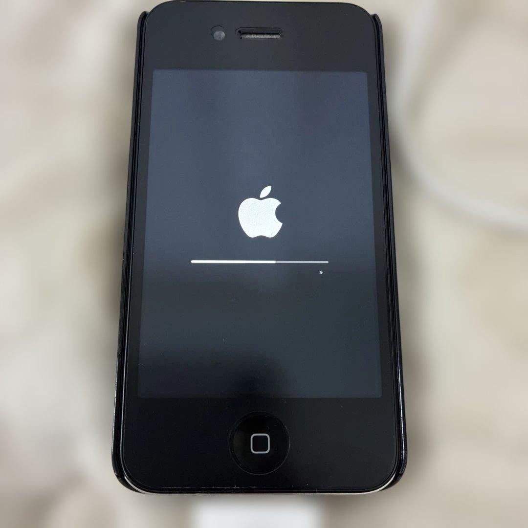 Apple iPhone 4 sブラック 本体　充電コード付き3点