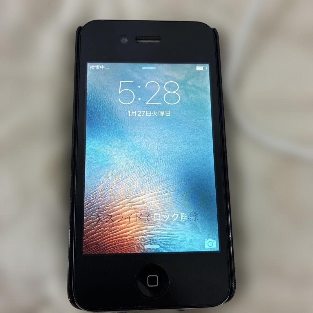 Apple iPhone 4 sブラック 本体　充電コード付き3点
