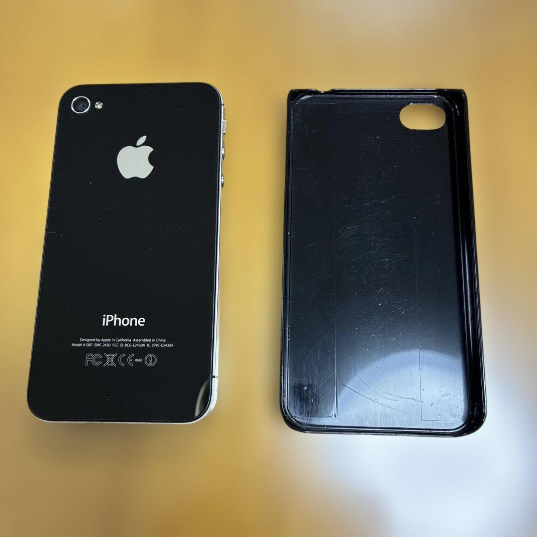 Apple iPhone 4 sブラック 本体　充電コード付き3点