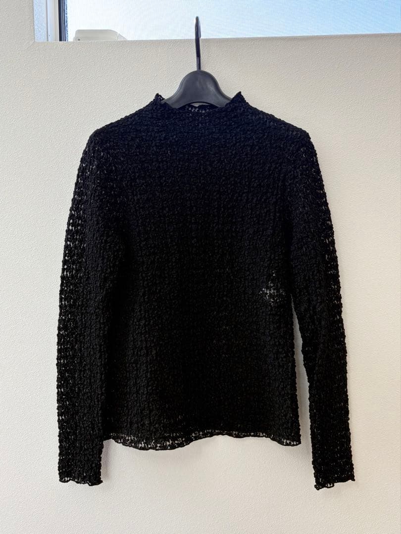 新品未使用◇ANAYI アナイ　ストレッチレースモックネック プルオーバー