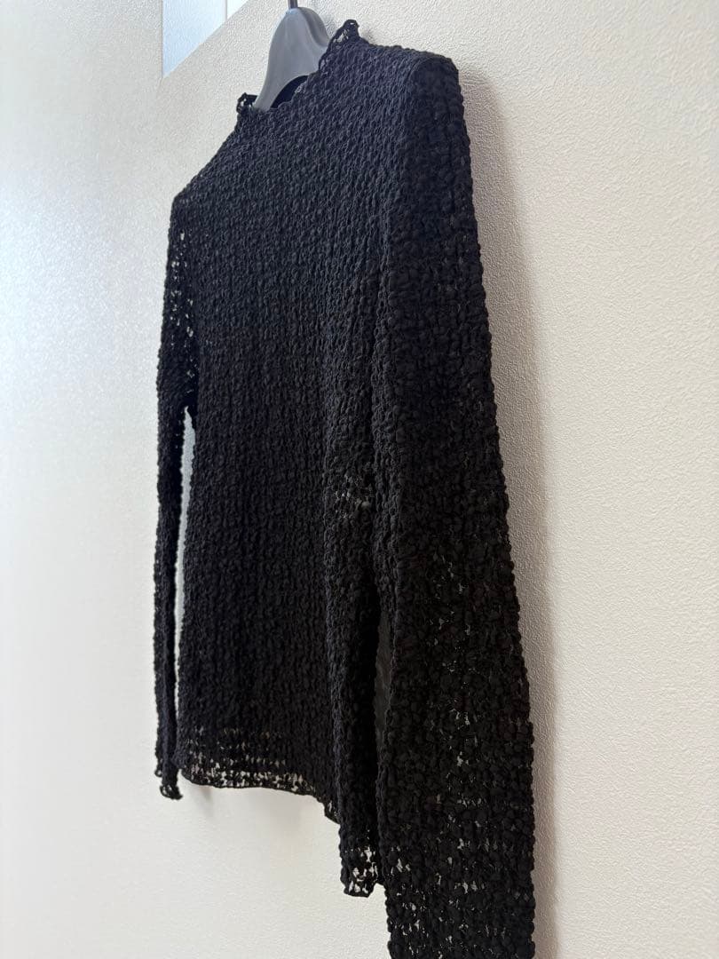 新品未使用◇ANAYI アナイ　ストレッチレースモックネック プルオーバー