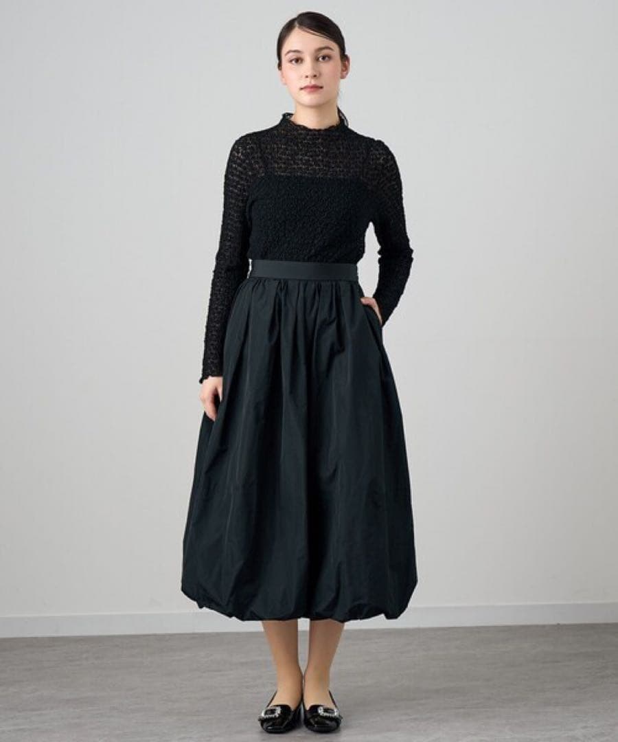 新品未使用◇ANAYI アナイ　ストレッチレースモックネック プルオーバー