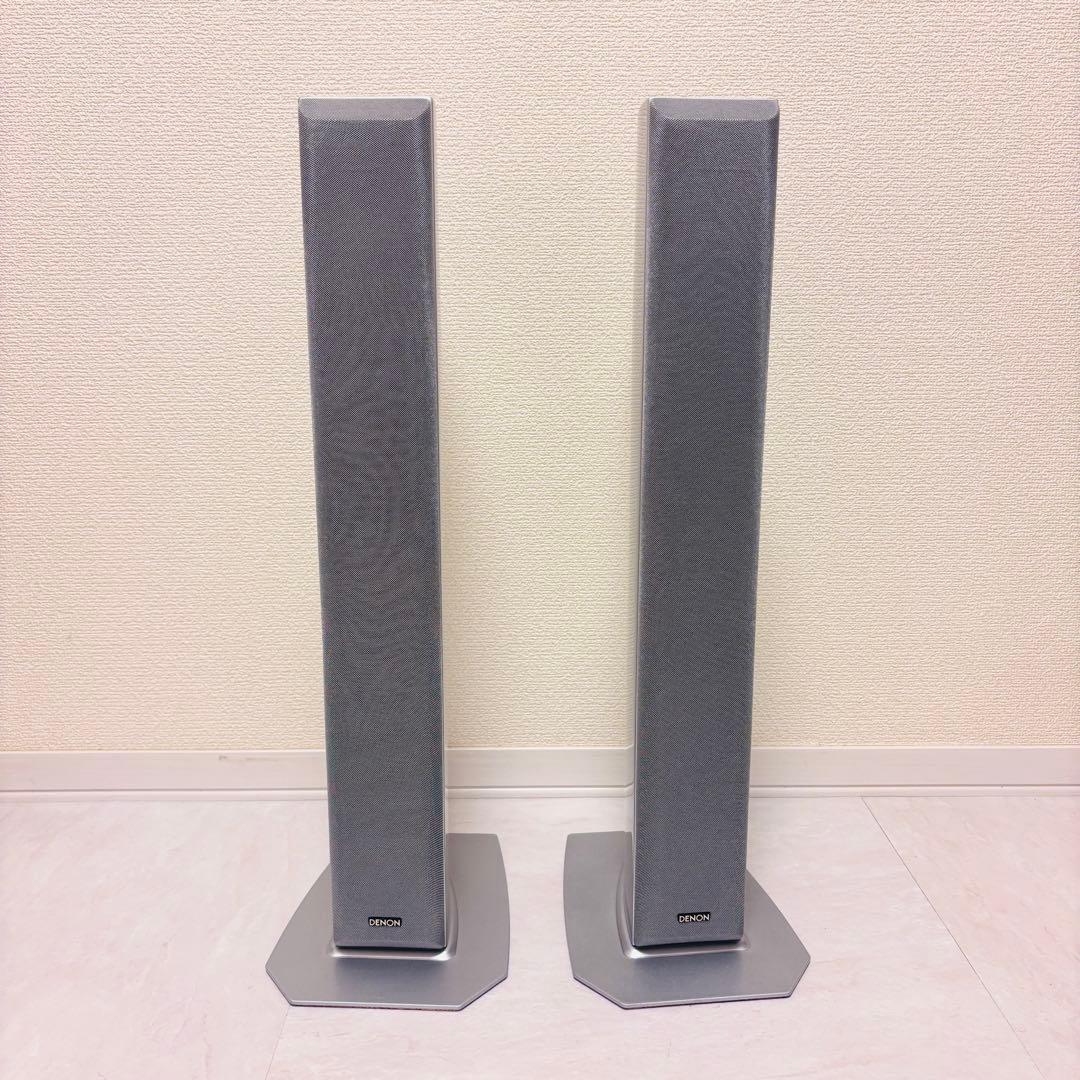 【美品】DENON SC-C7L センタースピーカー２台 ペア シルバー　動作良