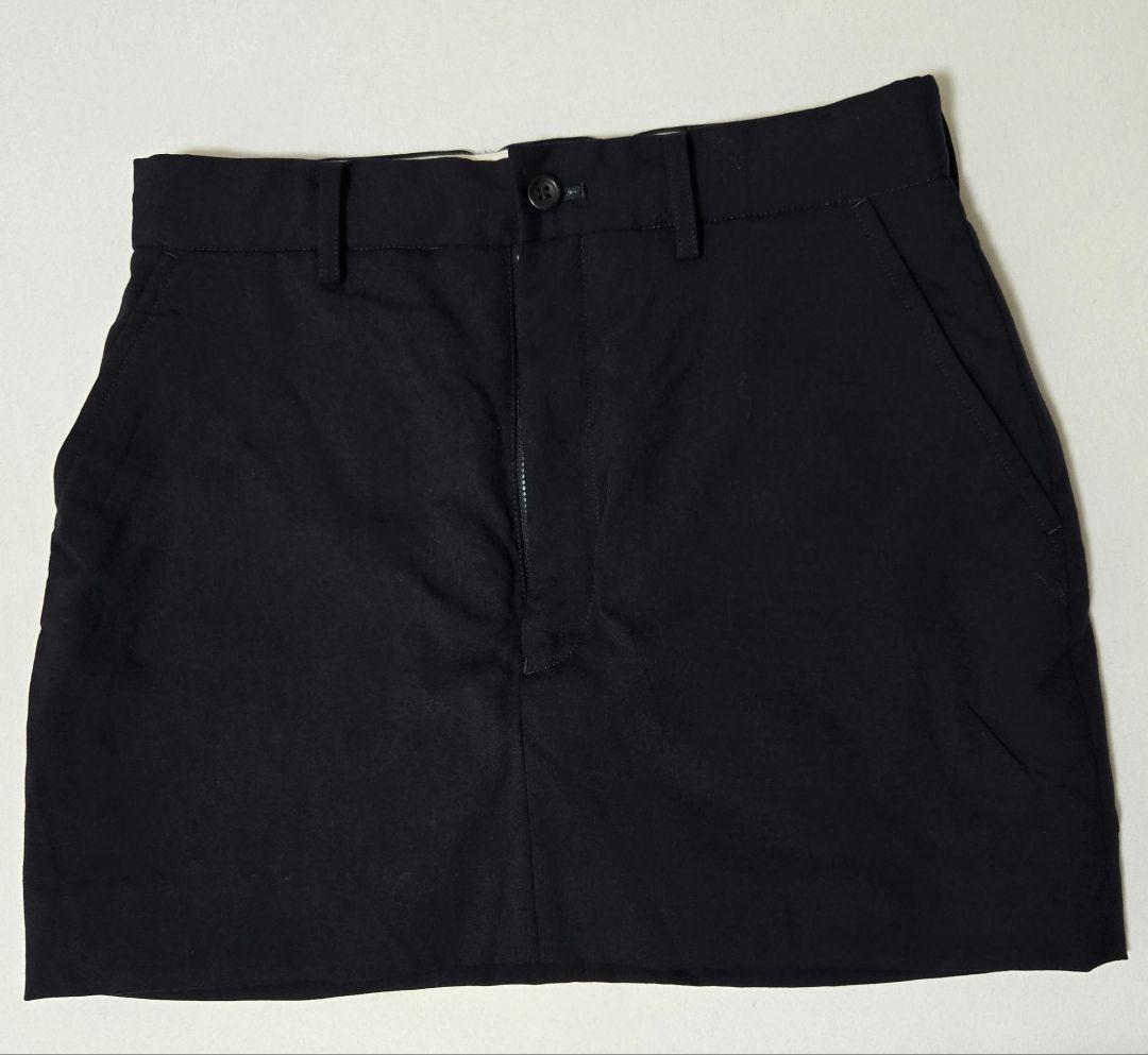 HOLIDAY Wool Drawstrings Mini Skirt ネイビー