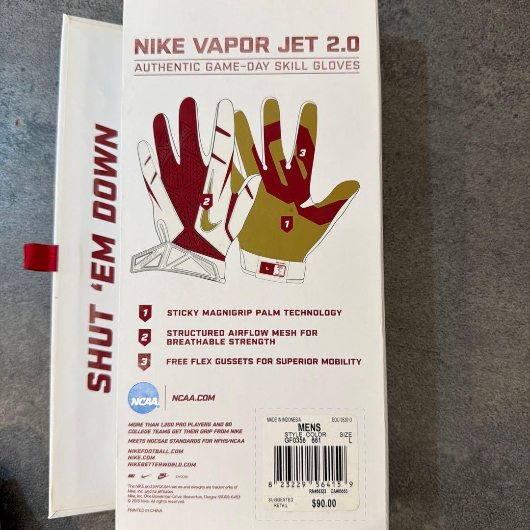 Nike Vapor Jet 2.0 Oklahoma グローブ L