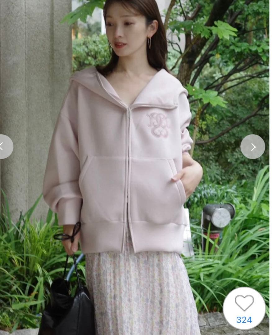 snidel スナイデル　ボリュームパーカー　ピンク　本日のみの価格