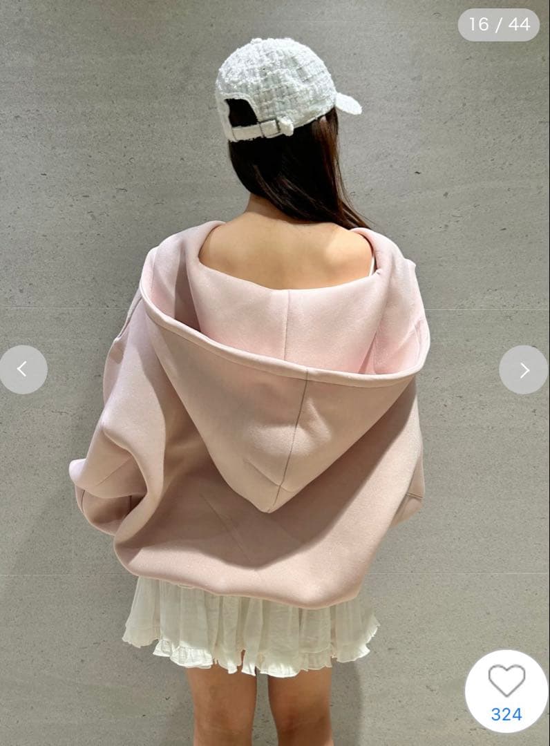 snidel スナイデル　ボリュームパーカー　ピンク　本日のみの価格