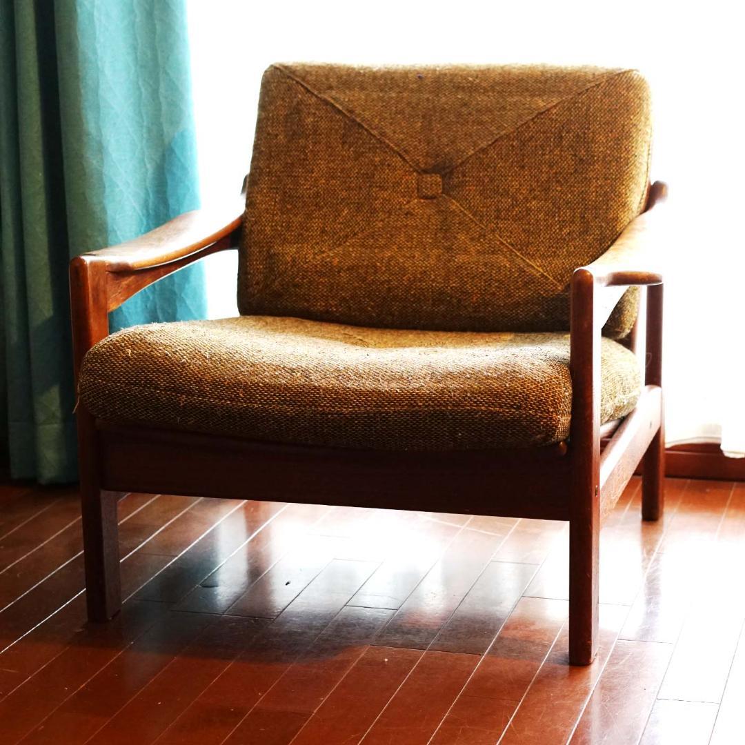 北欧アンティーク リアルビンテージ イージーチェア（1Pソファ）