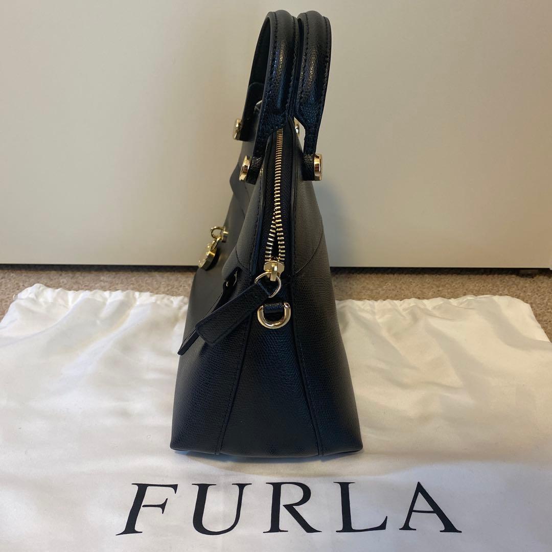 ★未使用【FURLA】パイパー S ハンドバッグ ショルダーバッグ 2way 黒