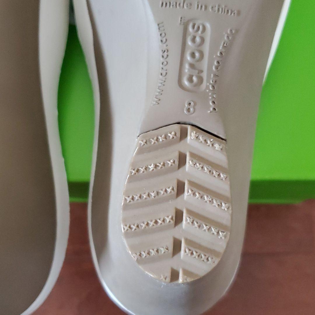 CROCS ササリ W8 ビーチサンダル ホワイト/カーキ