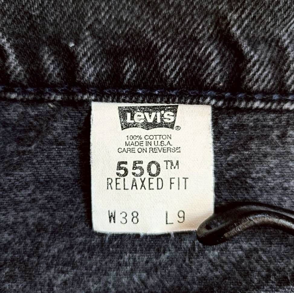 【セール対象】90s USA製 リーバイス550 ブラック ショートパンツ