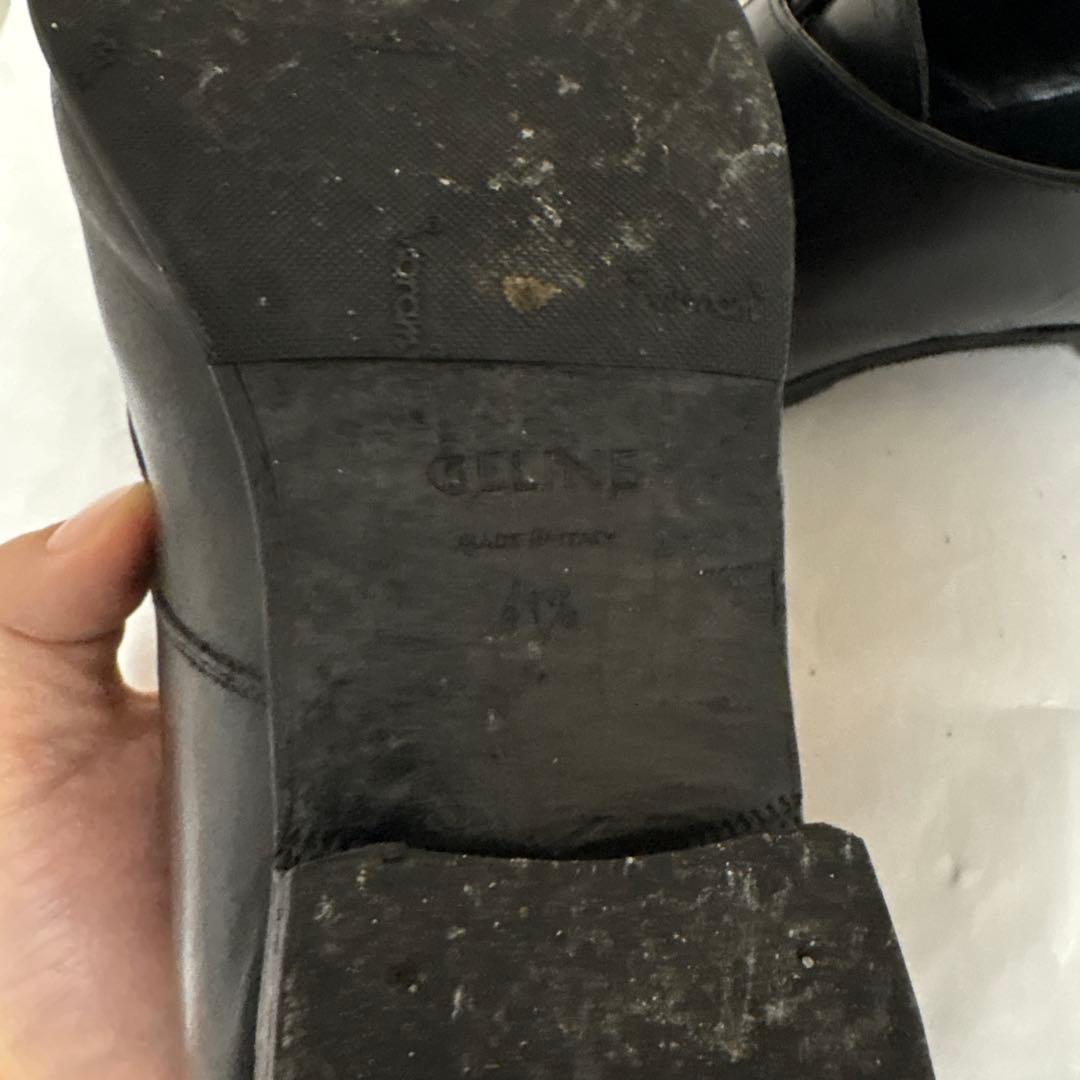 CELINE JACNO モンクストラップレザーシューズ