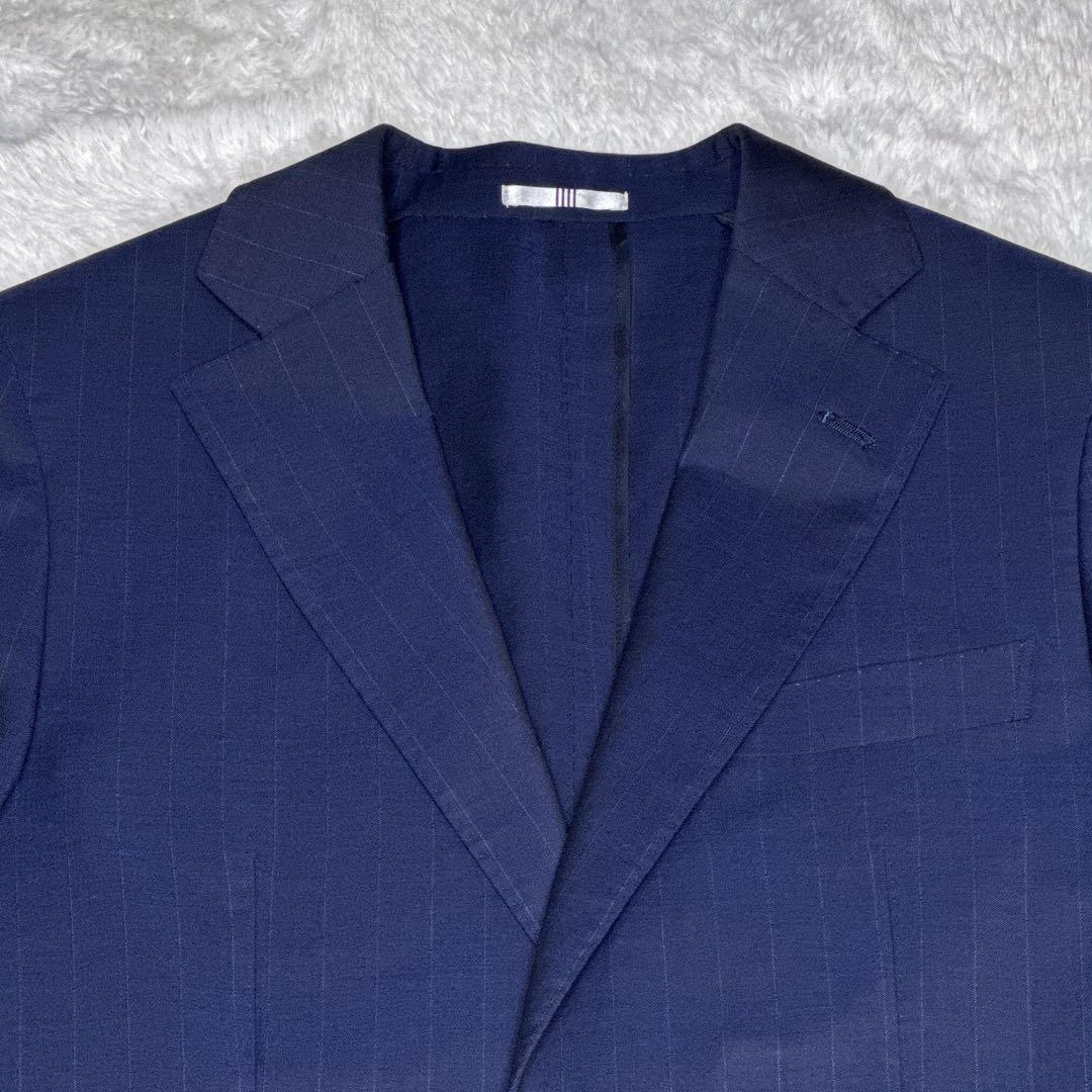SUIT SELECT スーツセレクト ネイビー ストライプ シングル仕立て