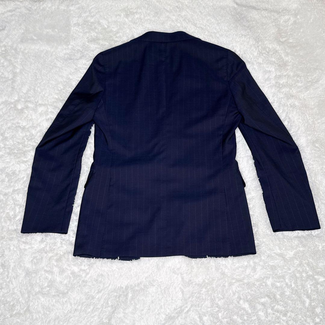 SUIT SELECT スーツセレクト ネイビー ストライプ シングル仕立て