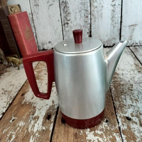 70s ジャパン ヴィンテージ 未使用? 東芝 電気ポット 通電確認済