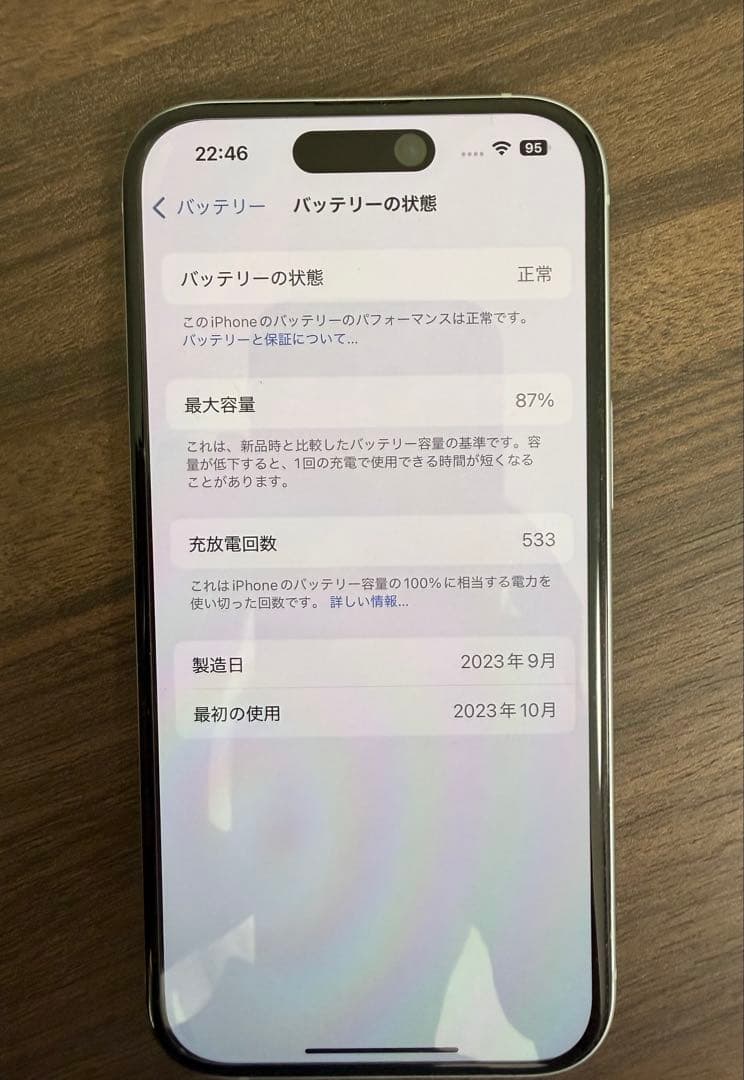 iPhone15 ブルー 128GB SIMフリー