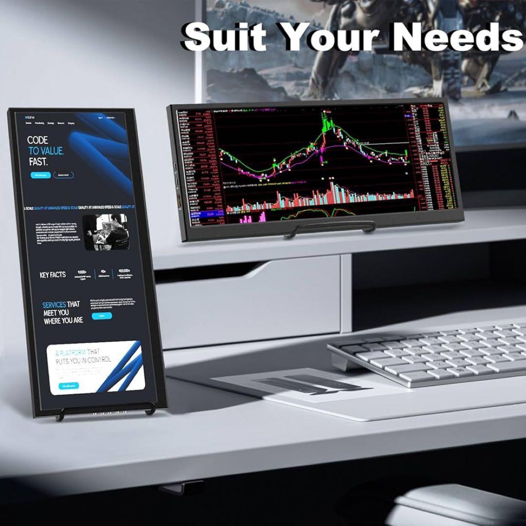 12.3インチ タッチスクリーン セカンダリーモニターIPSストレッチバーLCD