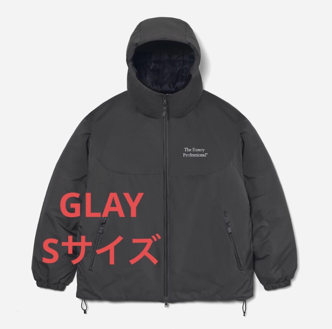 ENNOY PADDED NYLON HOODIE GLAY Sサイズ