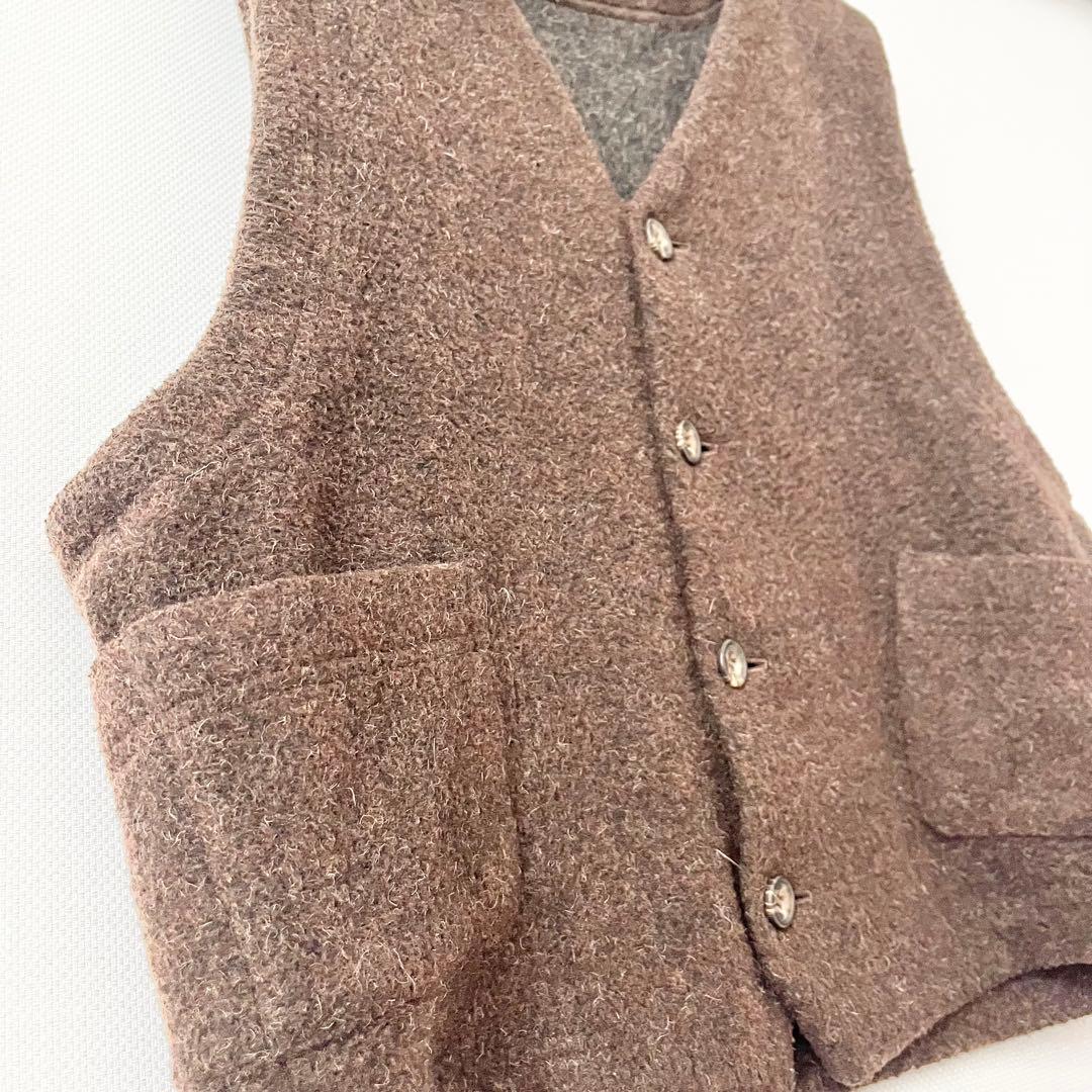 80'90'DRIES VAN NOTENドリスヴァンノッテンウールベスト旧ロゴ