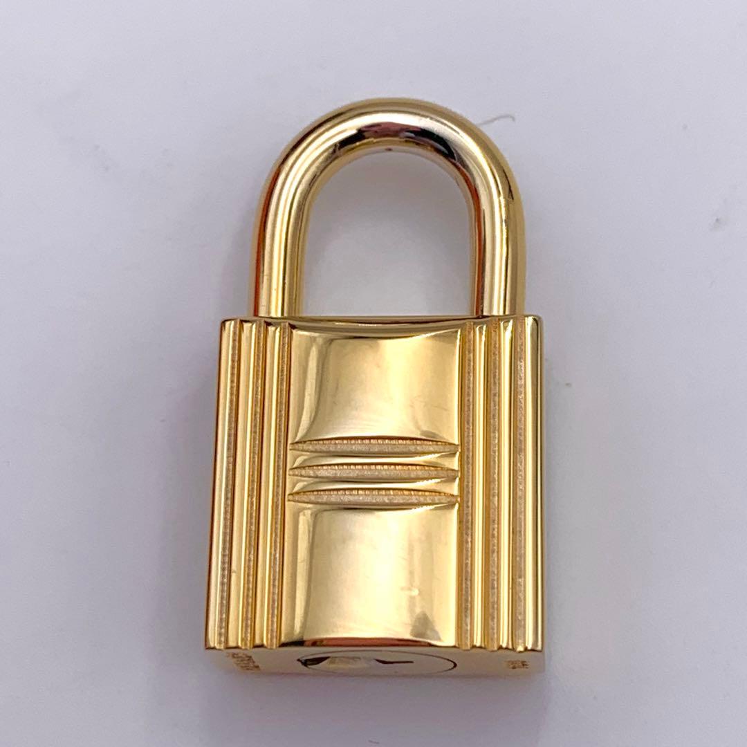HERMESエルメスカデナ100番ゴールド24Kメッキ鍵付き南京錠