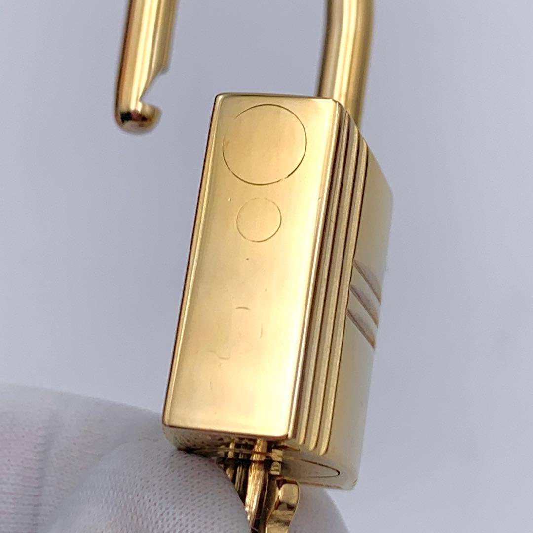 HERMESエルメスカデナ100番ゴールド24Kメッキ鍵付き南京錠