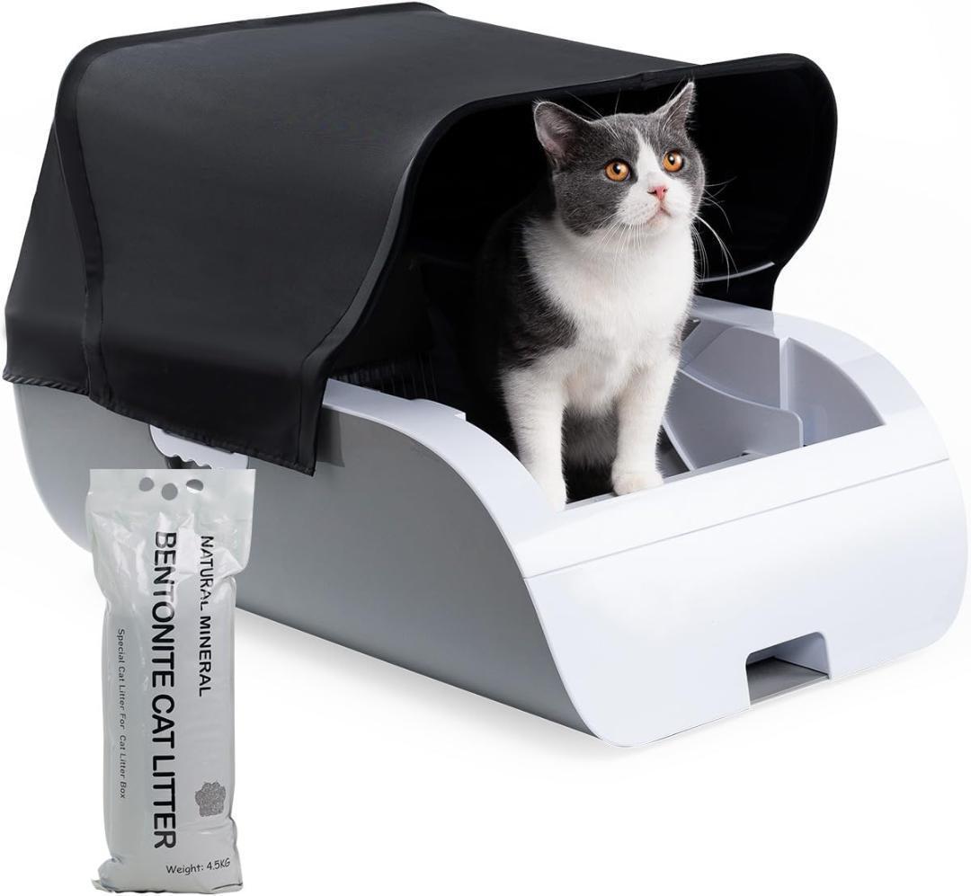 猫トイレ自動清掃 消臭 内蔵バッテリー付き