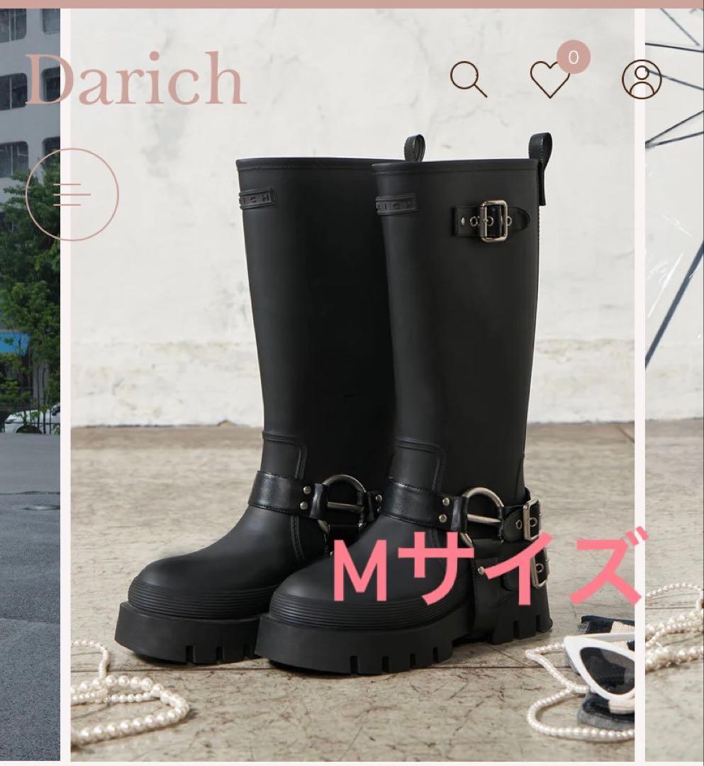 Darich ブラック 長靴 Mサイズ