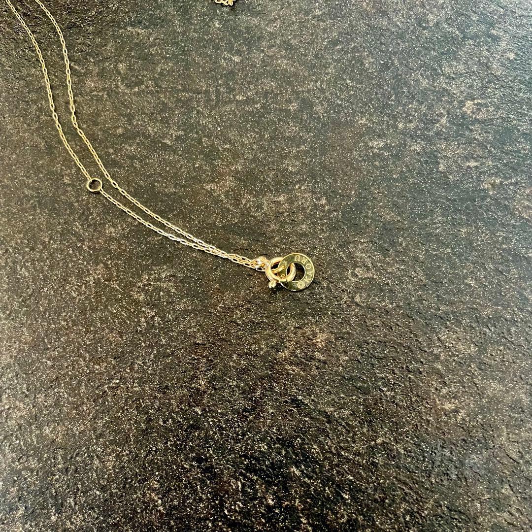 ナチュラルストーンネックレスK10ブルーサファイア　ネックレス　KAORU